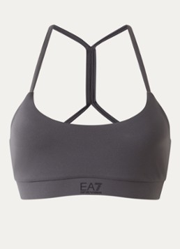 Armani Dames Sport bh met light support in de kleur Donkergrijs