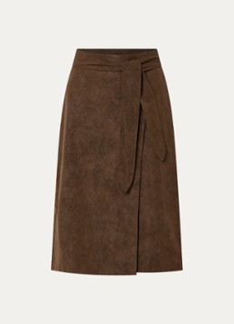 Expresso Dames Midi rok met ceintuur in de kleur Bruin