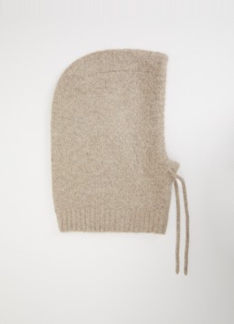 OPUS Dames Asnoopy balaclava in wolblend in de kleur Beige, maat: ONE SIZE