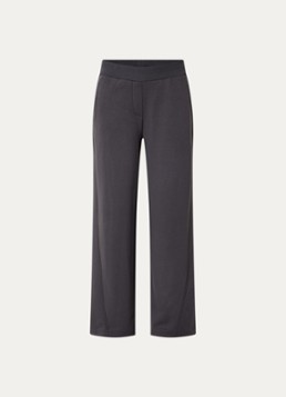OPUS Dames Makito high waist loose fit broek in de kleur Antraciet, maat: 36
