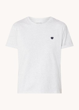 OPUS Dames Serz T-shirt met borduring in de kleur Grijs, maat: 40