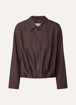 OPUS Dames Jelani jack met steekzakken in de kleur Donkerbruin, maat: 44
