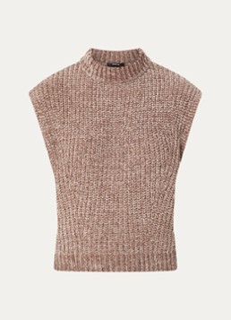 OPUS Dames Pexto spencer met gemêleerd dessin in de kleur Camel, maat: 38