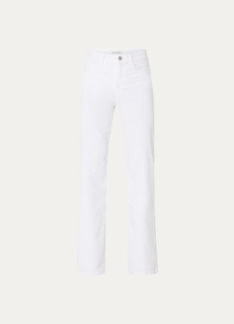 OPUS Dames Melly Modern mid waist slim fit jeans met steekzakken in de kleur Wit, maat: 40/L32