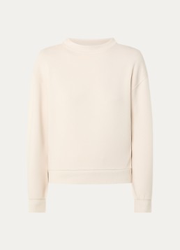 OPUS Dames Gaikito sweater met ronde hals in de kleur Naturel, maat: 44