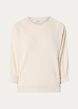 OPUS Dames Garki sweater met ronde hals in de kleur Naturel, maat: 40