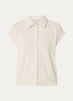 OPUS Dames Glaya mouwloze blouse in de kleur Creme, maat: 44