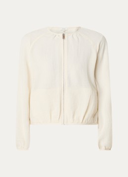 OPUS Dames Jarosa jack met steekzakken in de kleur Creme, maat: 34