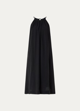 OPUS Dames Widala midi jurk met steekzakken in de kleur Zwart, maat: 42