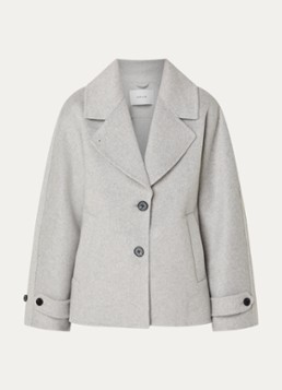 OPUS Dames Helaia mantel in wolblend in de kleur Grijs, maat: 44