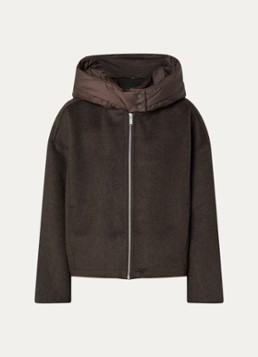 OPUS Dames Hikone jack in wolblend in de kleur Bruin, maat: S