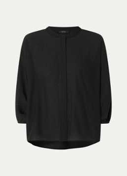 OPUS Dames Blouse met ballonmouw in de kleur Zwart, maat: 40