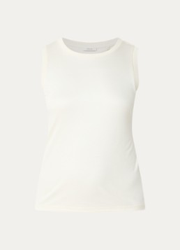OPUS Dames Inise tanktop met ronde hals in de kleur Gebroken wit, maat: 36