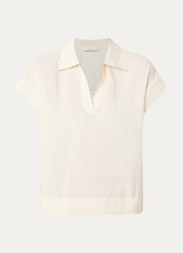 OPUS Dames Siula tuniek met V-hals in de kleur Gebroken wit, maat: 44