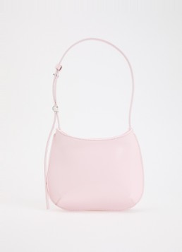 Jacquemus Dames Le Petit Bisou schoudertas van leer in de kleur Lichtroze, maat: O/S