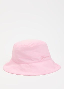 Jacquemus Dames Le Bob bucket hoed met logo in de kleur Lichtroze, maat: 60