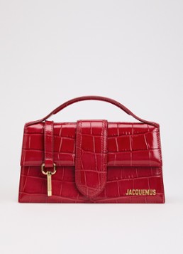 Jacquemus Dames Le Grand Bambino handtas van kalfsleer met afneembare schouderriem