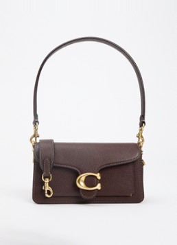 Coach Dames Tabby 20 schoudertas van leer met afneembare schouderriem in de kleur Donkerbruin, maat: 1SZ