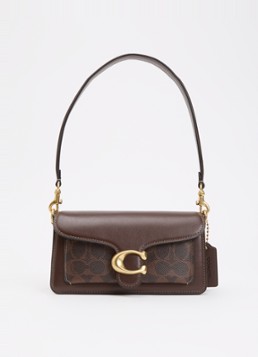 Coach Dames Tabby 20 schoudertas van kalfsleer met afneembare schouderriem in de kleur Donkerbruin, maat: 1SZ