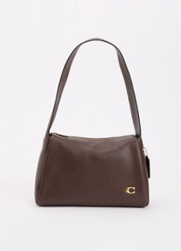 Coach Dames Lola schoudertas van leer in de kleur Bruin, maat: one size