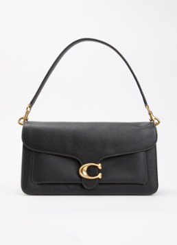 Coach Dames Tabby 36 schoudertas van leer met logo in de kleur Zwart, maat: 1SZ