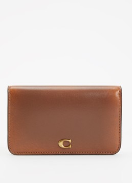 Coach Dames Loved L portemonnee van kalfsleer in de kleur Cognac, maat: 1SZ
