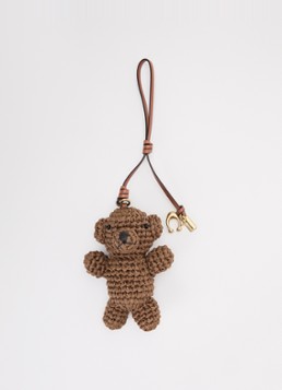 Coach Dames Bear tasbedel met leren details in de kleur Bruin, maat: 1SZ