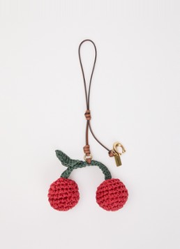Coach Dames Cherries tasbedel met leren detail in de kleur Bruin, maat: 1SZ