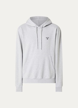 Arte Antwerp Heren Heart hoodie met logo in de kleur Blauwgrijs, maat: L