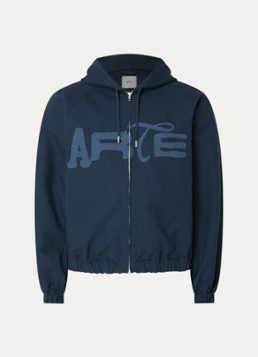 Arte Antwerp Heren Jack met logoprint in de kleur Donkerblauw, maat: XL