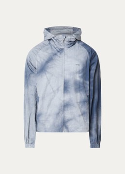 Arte Antwerp Heren Faded regenjas met logo en steekzakken in de kleur Donkerblauw, maat: XL