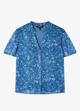 Whistles Dames Ditsy Floral blouse met print in de kleur Blauw