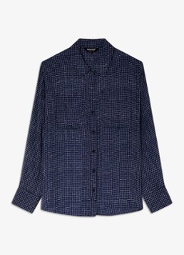 Whistles Dames Blouse met borstzakken in de kleur Blauw