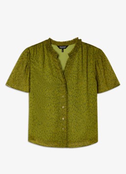 Whistles Dames Blouse met print in de kleur Groen
