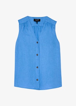 Whistles Dames Blouse met V-hals in de kleur Blauw