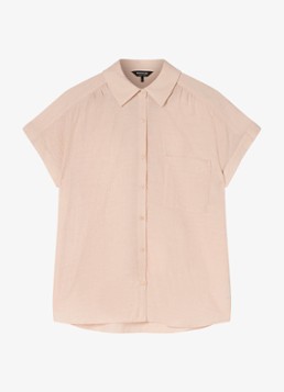 Whistles Dames Nicola blouse met structuur in de kleur Lichtroze