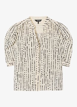 Whistles Dames Blouse met stippenprint in de kleur Ivoor