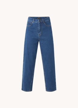 Whistles Dames Barrel high waist cropped tapered jeans in de kleur Indigo
