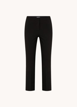 Whistles Dames Lily high waist cropped slim fit pantalon met steekzakken in de kleur Zwart