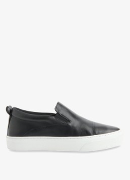 Whistles Dames Kinsley sneaker van schapenleer in de kleur Zwart