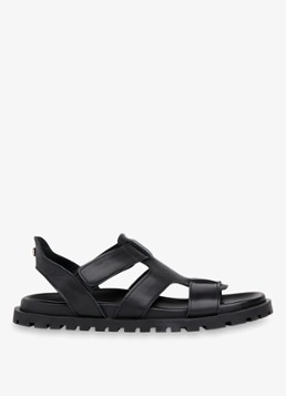 Whistles Dames Freya slipper van leer in de kleur Zwart