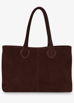 Whistles Dames Leandra shopper van suède in de kleur Chocoladebruin