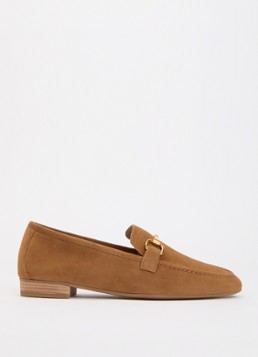 Unisa Dames Belgi loafer met horsebit in de kleur Camel, maat: 36