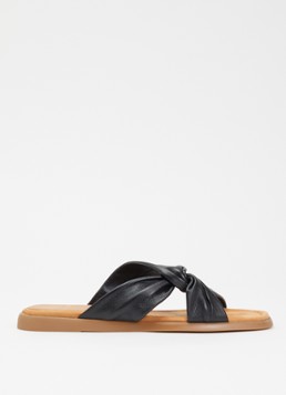 Unisa Dames Camby sandaal van leer in de kleur Zwart, maat: 38