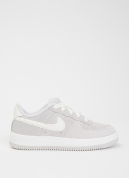 Nike Meisjes Force 1 sneaker van suède in de kleur Grijs, maat: 33.5