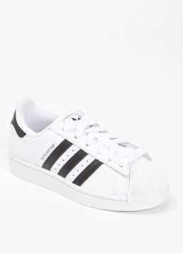 Adidas Jongens Superstar II sneaker van leer in de kleur Wit, maat: 36 2/3