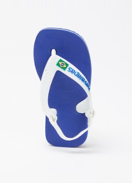 Havaianas Jongens Brasil slipper met hielbandje in de kleur Royalblauw, maat: 20