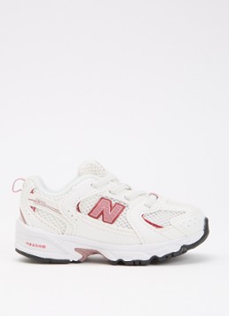 New Balance Jongens 530 sneaker met mesh details in de kleur Wit, maat: 24