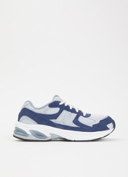 New Balance Jongens 2010 sneaker met suède details in de kleur Donkerblauw, maat: 39
