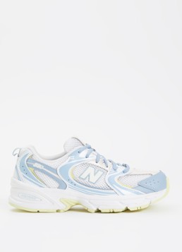 New Balance Meisjes 530 sneaker van mesh met logo in de kleur Lichtgrijs, maat: 40